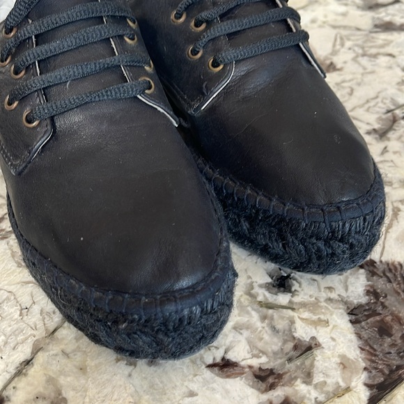 GIAMO Buttery Leather Platform Espadrilles 37 - Picture 4 of 10